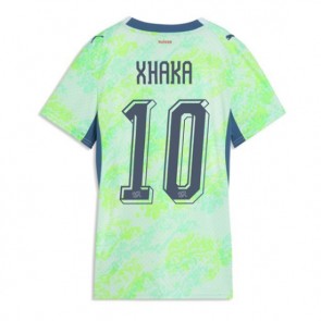 Schweiz Granit Xhaka #10 Replika Bortatröja Damer VM 2026 Kortärmad